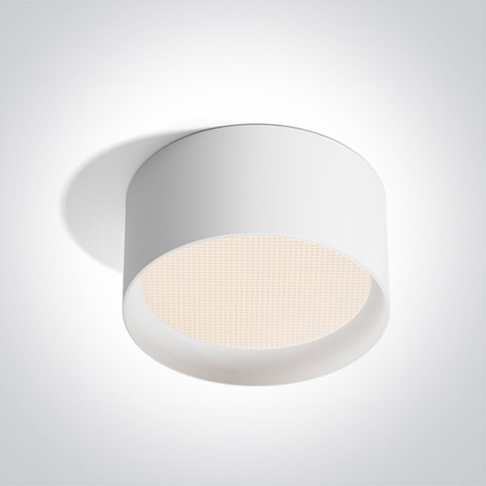 12125D/W/V Biała Tuba Led 25W CCTV IP44 CRI90