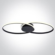 63154C/B/W Oprawa sufitowa Mer 3 czarna 3000K 40W