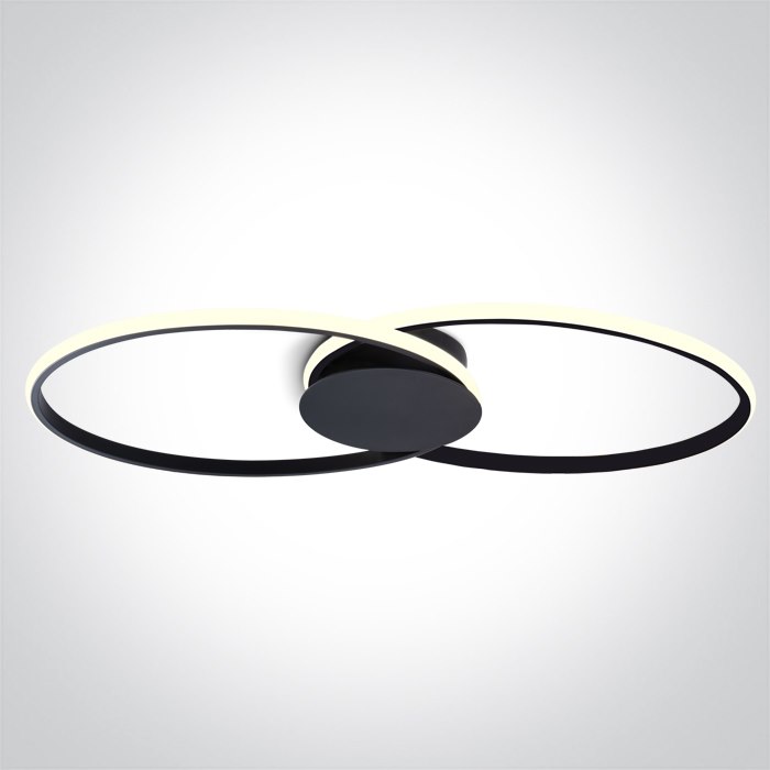 63154C/B/W Oprawa sufitowa Mer 3 czarna 3000K 40W