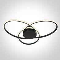 63154D/B/W Oprawa sufitowa Mer 4 czarna 3000K 60W