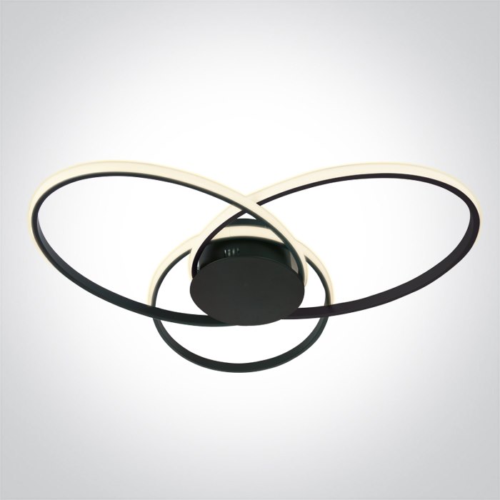 63154D/B/W Oprawa sufitowa Mer 4 czarna 3000K 60W