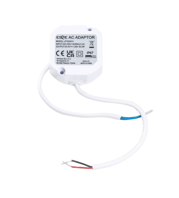 Zasilacz dopuszkowy 24V 1,25A 30W IP67 LP3024CV