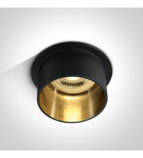 10105D9/B/GL Wpust Tholos czarno-złoty GU10 10W