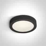 62115F/B/V Plafon Panema czarny 15W CCT IP40 D24cm