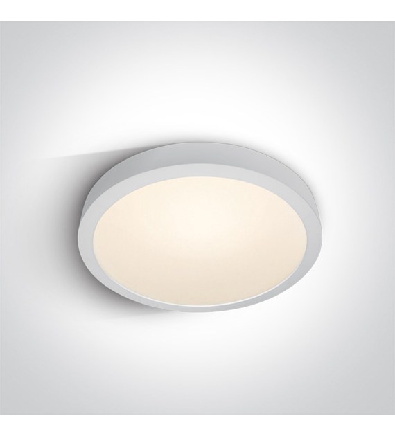 62140F/W/V Plafon Klisto biały 40W CCT IP40 D42cm