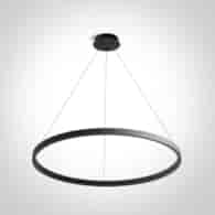 63156/B/W Lampa wisząca LED czarna 50W 3000K IP20