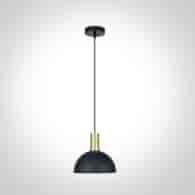 63140/BBS Zwis czarno-mosiężny E27 10W