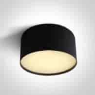 12120M/B/V Lampa sufitowa czarna 20W CCTV IP20