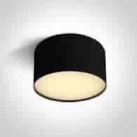 12114M/B/V  Lampa sufitowa Czarna 14W CCTV IP20