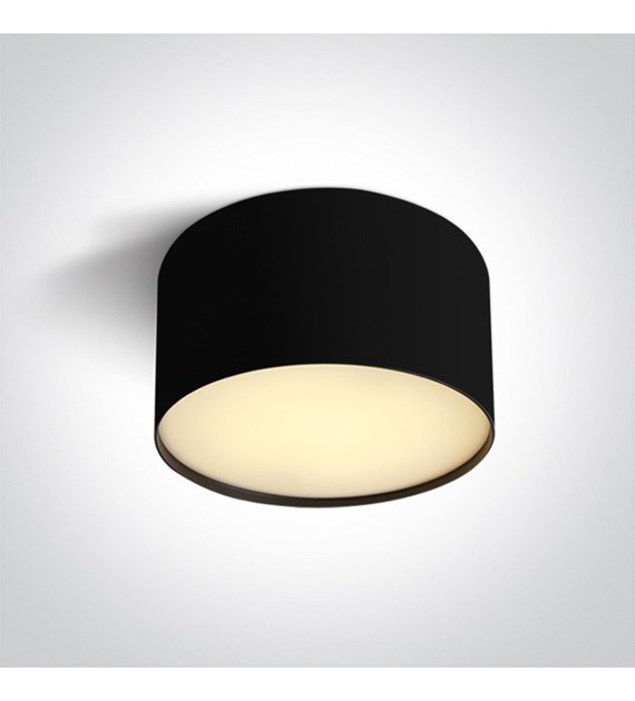 12114M/B/V  Lampa sufitowa Czarna 14W CCTV IP20