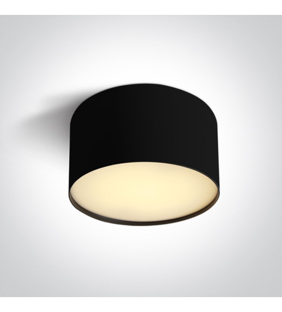 12114M/B/V  Lampa sufitowa Czarna 14W CCTV IP20