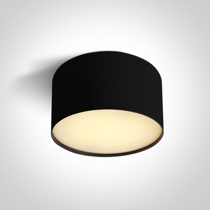 12114M/B/V  Lampa sufitowa Czarna 14W CCTV IP20