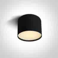 12109M/B/V Lampa sufitowa czarna 9W CCTV IP20