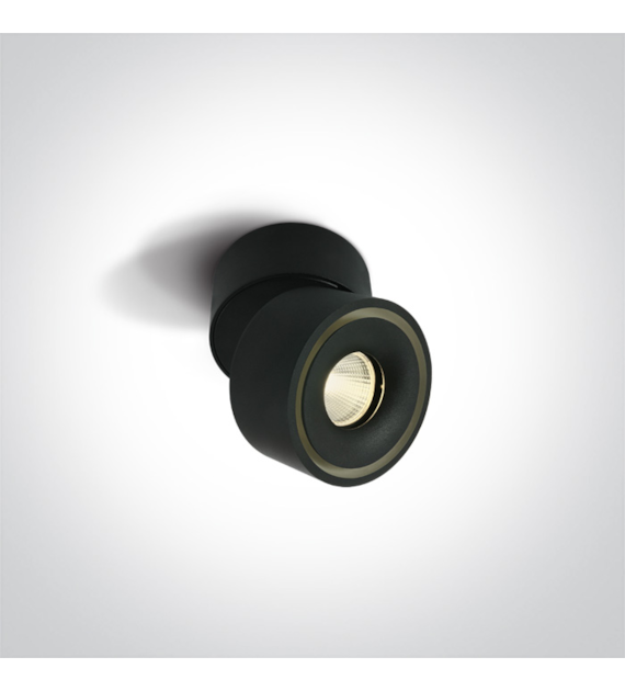 12108LA/B/V Lampa sufitowa LED czarna 8W CCT