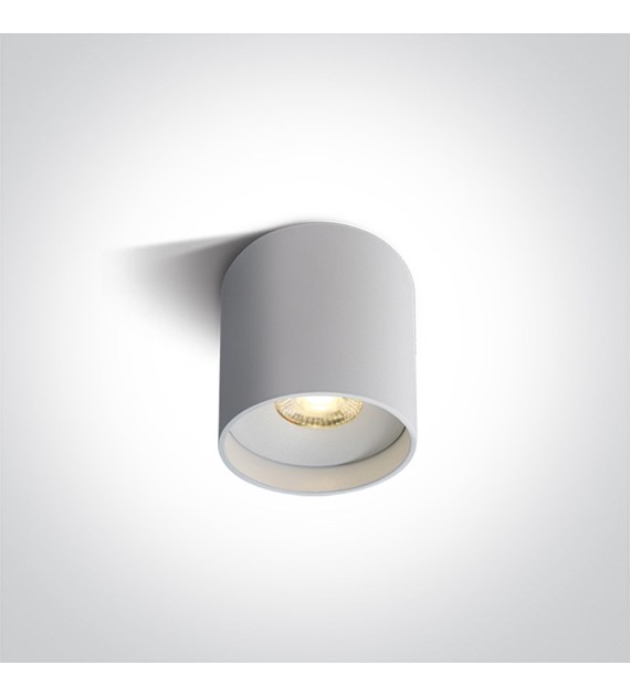 12108C/W/V Biała tuba natynkowa 8W CCT One Light