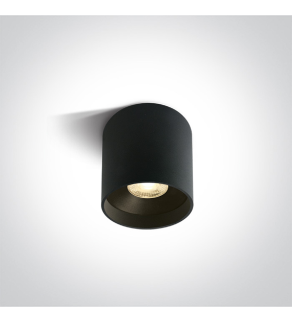 12108C/B/V Oprawa sufitowa czarna LED CCT 8W IP20