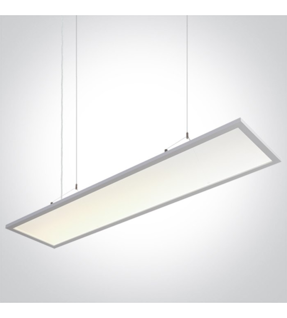 38012A/W/V Lampa wisząca RECTAN biała 40W CCT