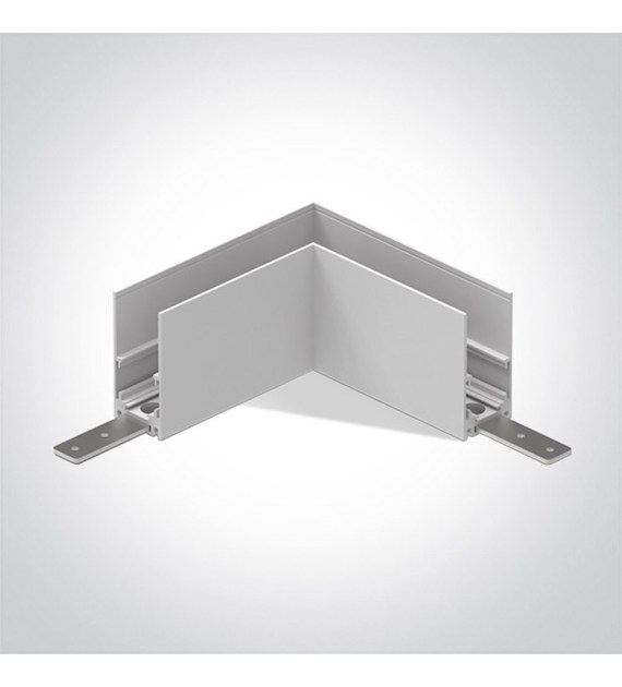42012AB/W biały łącznik L do magnety. G/K MIDI