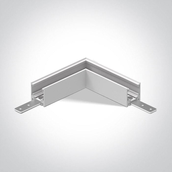 42012AA/W biały łącznik L do szyny magnt. MINI