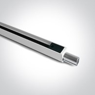 42001P/W Profil  biały P&P przesłona 38cm 48V Dali