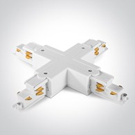 41018AL/W Łącznik X biały do szynoprzewodu DALI