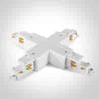 41018AL/W Łącznik X biały do szynoprzewodu DALI