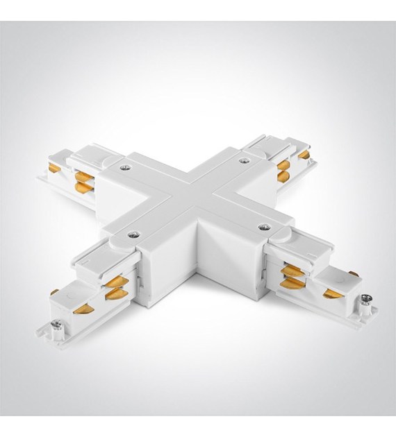 41018AL/W Łącznik X biały do szynoprzewodu DALI