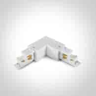 41012AL/W/R Łącznik biały prawy do szyny 3F DALI