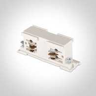 41008AL/W Łącznik niewidoczny biały szyna 3F DALI