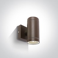 67130/BR brązowy zewnętrzny cylinder ścienny 2x35W