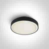 67280E/B czarny plafon E27 IP65 korpus ABS i klosz