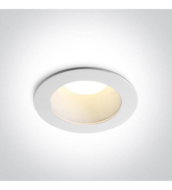 10112ED/W/V Downlight biały LED 12W CCTV IP20 230V