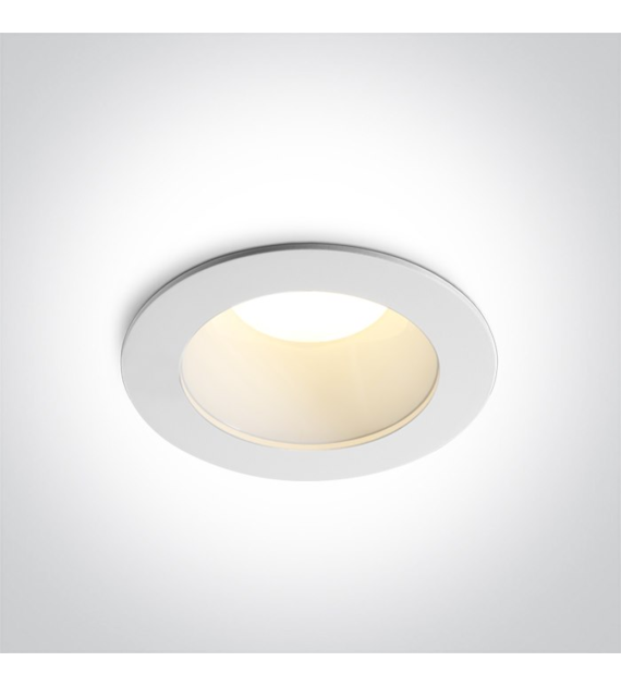 10112ED/W/V Downlight biały LED 12W CCTV IP20 230V