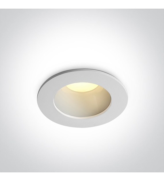 10107ED/W/V Downlight biały LED 7W CCTV IP20 230V