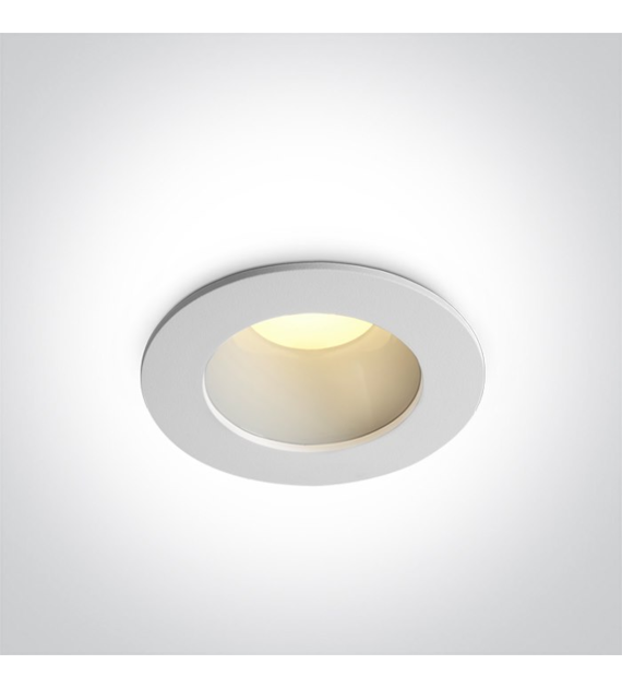 10107ED/W/V Downlight biały LED 7W CCTV IP20 230V