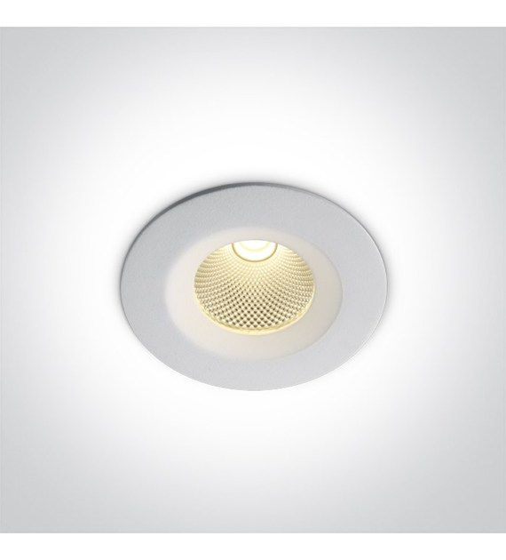 10107CA/W/V Downlight biały LED 7W CCTV IP20 230V