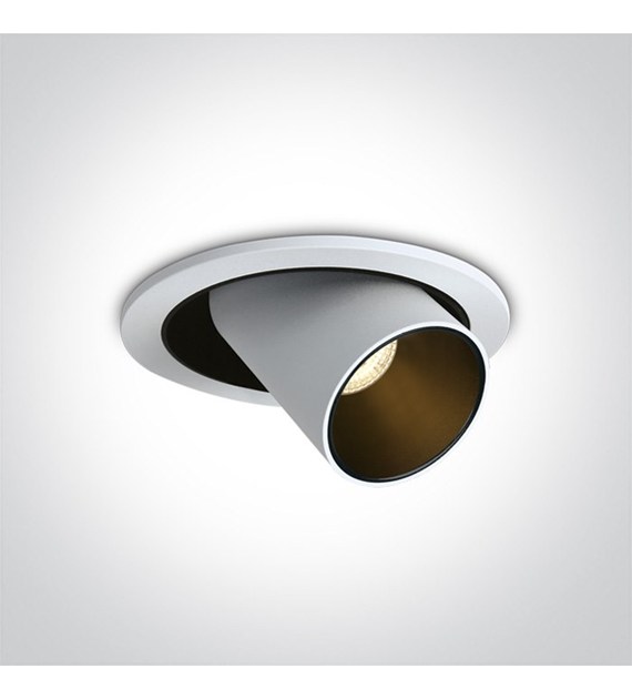 11112B/W/V Oprawa wpuszczana biała LED 12W CCTV