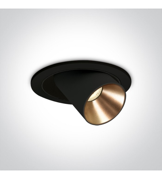 11112B/B/V Oprawa wpuszczana czarna LED 12W CCTV