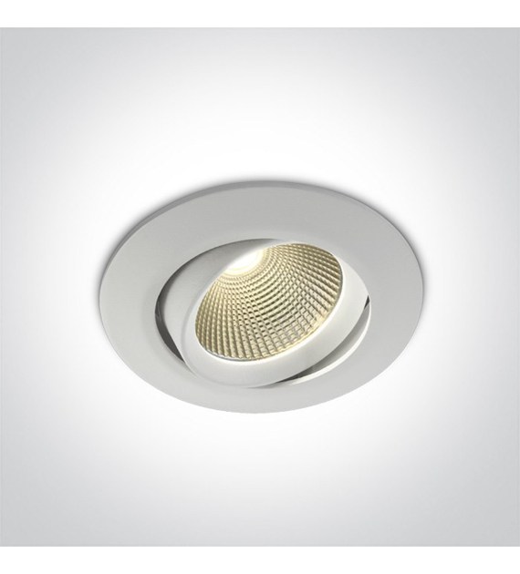 11112/W/V Wpust biały regulowany 12W CCTV  IP20