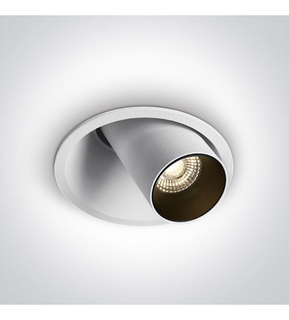 11107C/W/V Oprawa wpuszczana biała LED 6,5W CCTV