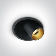 11107C/B/V Oprawa wpuszczana czarna LED 6,5W CCTV