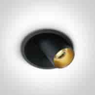 11107C/B/V Oprawa wpuszczana czarna LED 6,5W CCTV