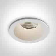 10107WP/W/V Biały wpust 6,5W CCTV IP65 700mA