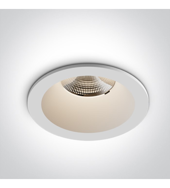 10107WP/W/V Biały wpust 6,5W CCTV IP65 700mA