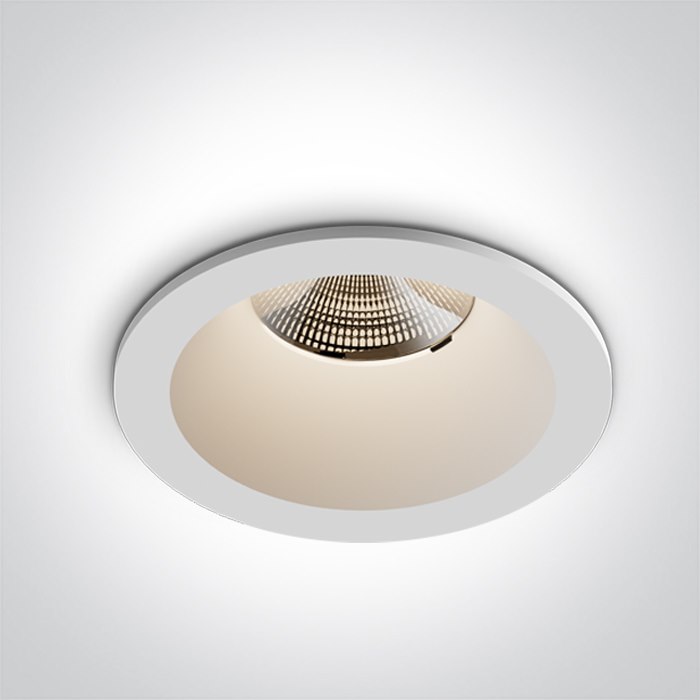 10107WP/W/V Biały wpust 6,5W CCTV IP65 700mA