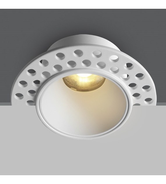 10107JTR/W/V Wpust biały LED 7W CCTV IP20