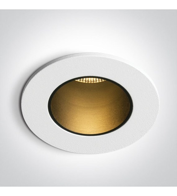 10107DL/W/B/V Wpust biało-czarny LED 6,5W CCTV