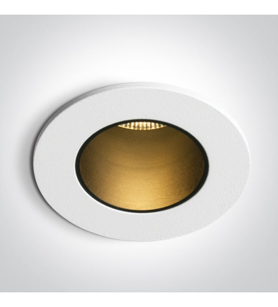 10107DL/W/B/V Wpust biało-czarny LED 6,5W CCTV