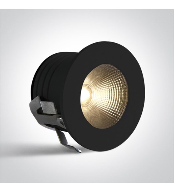 10103B/B/V Wpust czarny LED 3W CCTV 350mA IP20