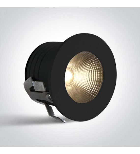 10103B/B/V Wpust czarny LED 3W CCTV 350mA IP20